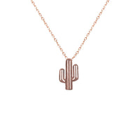 Dainty Cactus Necklace - Necklaces