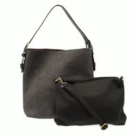 Saa Leather Shoulder Bag showcased as a stylish Classic Hobo handbag in vegan leather