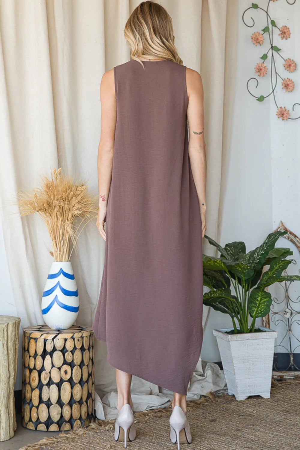 Sadie Dress in Mauve, a stylish hi-low dress perfect for summer dresses for women