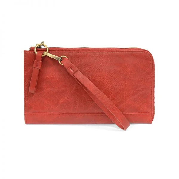 KARINA Convertible Wristlet & Wallet in vegan leather with credit card slots and change pocket