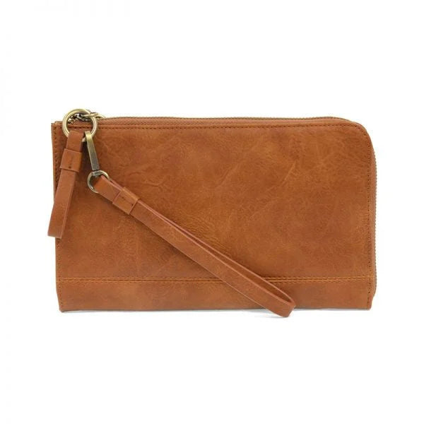 KARINA Convertible Wristlet and Wallet in vegan leather with credit card slots and change pocket