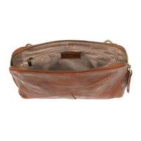 Sak Leather Wash Bag with Zip Closure in GIGI Crossbody featuring Woven Wristlet Strap