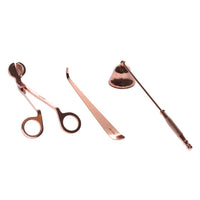 Rose Gold Wick Trimmer Set - Candle Holders & Accessories