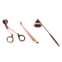 Rose Gold Wick Trimmer Set featuring elegantly designed gold wick trimmer tools for hairdressers