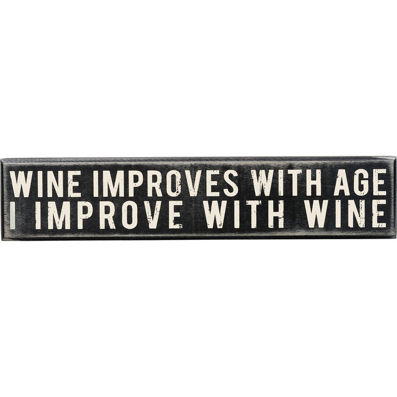 Wine Improves With Age Sign - Picture Frames & Wall Décor