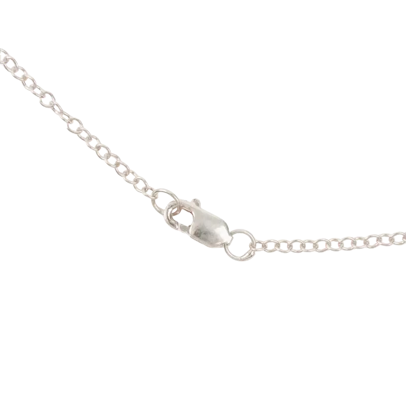 Dainty silver jewelry necklace with lobster clasp for personalized initial letter necklace