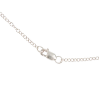 Dainty silver jewelry necklace with lobster clasp for personalized initial letter necklace