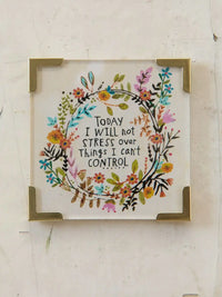 Square framed floral art magnet for women’s boho chic clothing from Shop Daisy