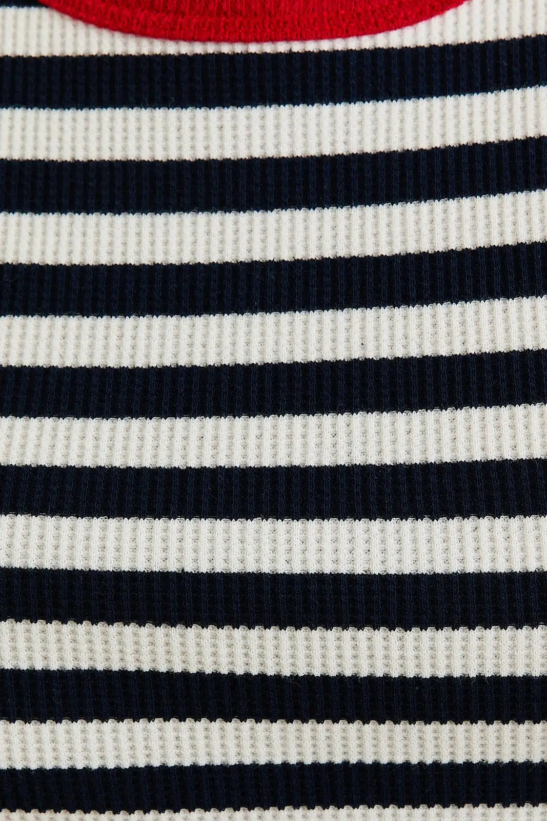 Striped knit fabric with red trim from Nautica Summer Stripe Tank for stylish comfort