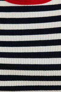 Striped knit fabric with red trim from Nautica Summer Stripe Tank for stylish comfort