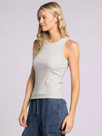 Striped racerback tank top from Edlin Basic Tank collection, stylish and comfortable