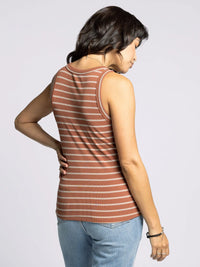 Striped tank top from Edlin Basic Tank collection, stylish basic tank for casual wear