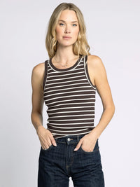 Striped tank top from Edlin Basic Tank collection for casual everyday wear