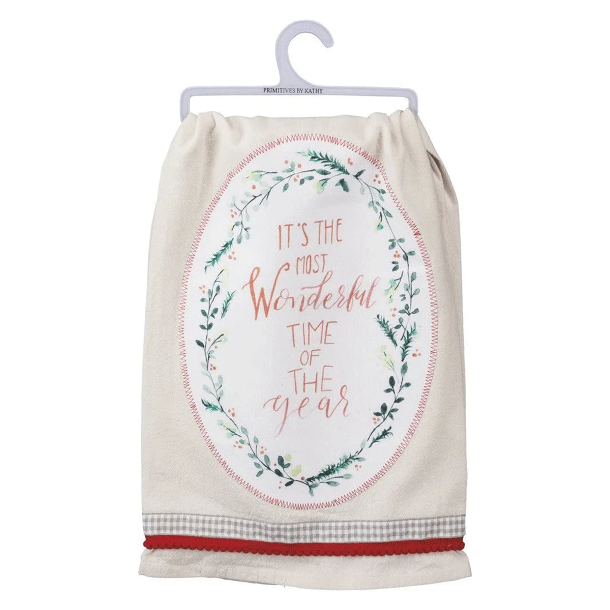 Little Things Tea Towel featured in Wonderful Time of the Year Dish Towel display