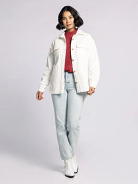 White Thread and Supply Dallas Jacket with button closure and relaxed fit