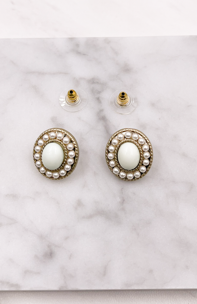 Pearl Bead Earrings - Earrings
