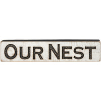 Our Nest Carved Sign - Signs & More