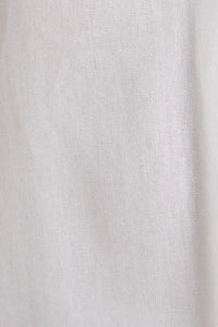 White woven fabric for V-Neck Short Sleeve Flare Hem Blouse with sleeve flare hem