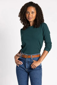 THREAD & SUPPLY JESS CREW NECKLINE RELAXED BASIC TOP
