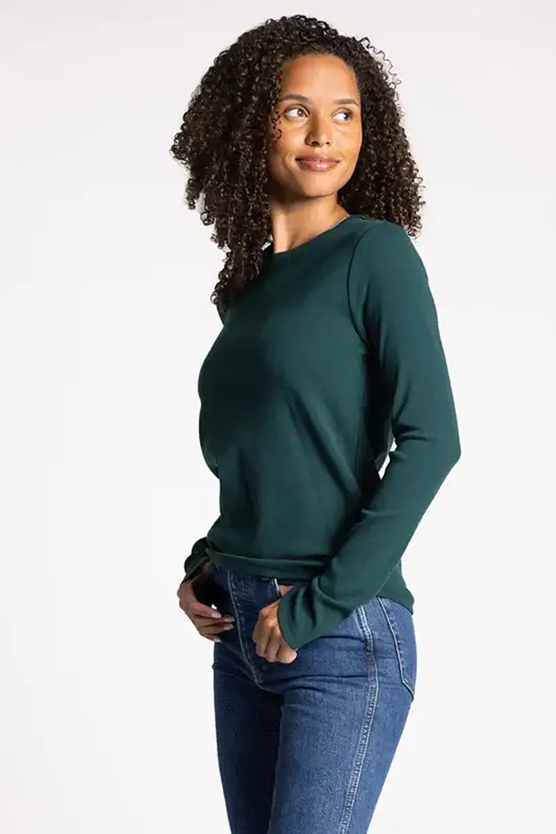 THREAD & SUPPLY JESS CREW NECKLINE RELAXED BASIC TOP