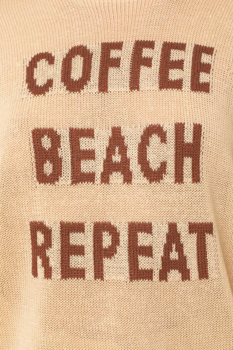 COFFEE BEACH REPEAT SWEATER - SWEATERS