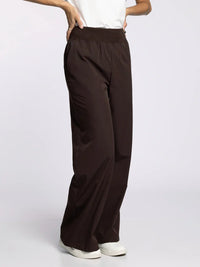 Women’s dark brown supply walker pants with elastic waist from THREAD AND SUPPLY