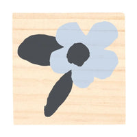 Wooden block with painted flower, ideal for Treasure Box Earrings box earrings display
