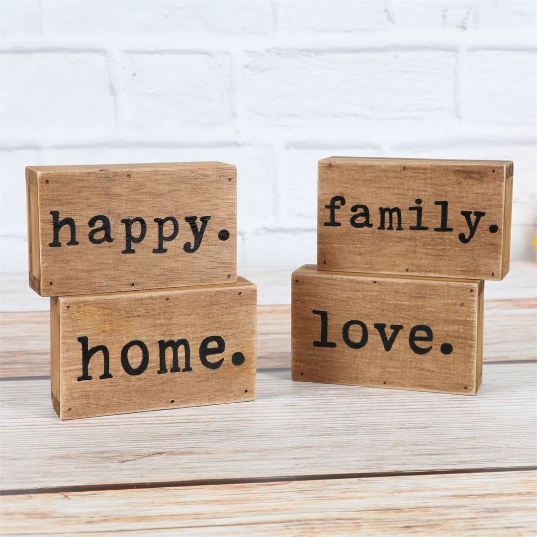 Home. Wood Block Sign - Signs & More