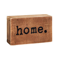 Home. Wood Block Sign - Signs & More