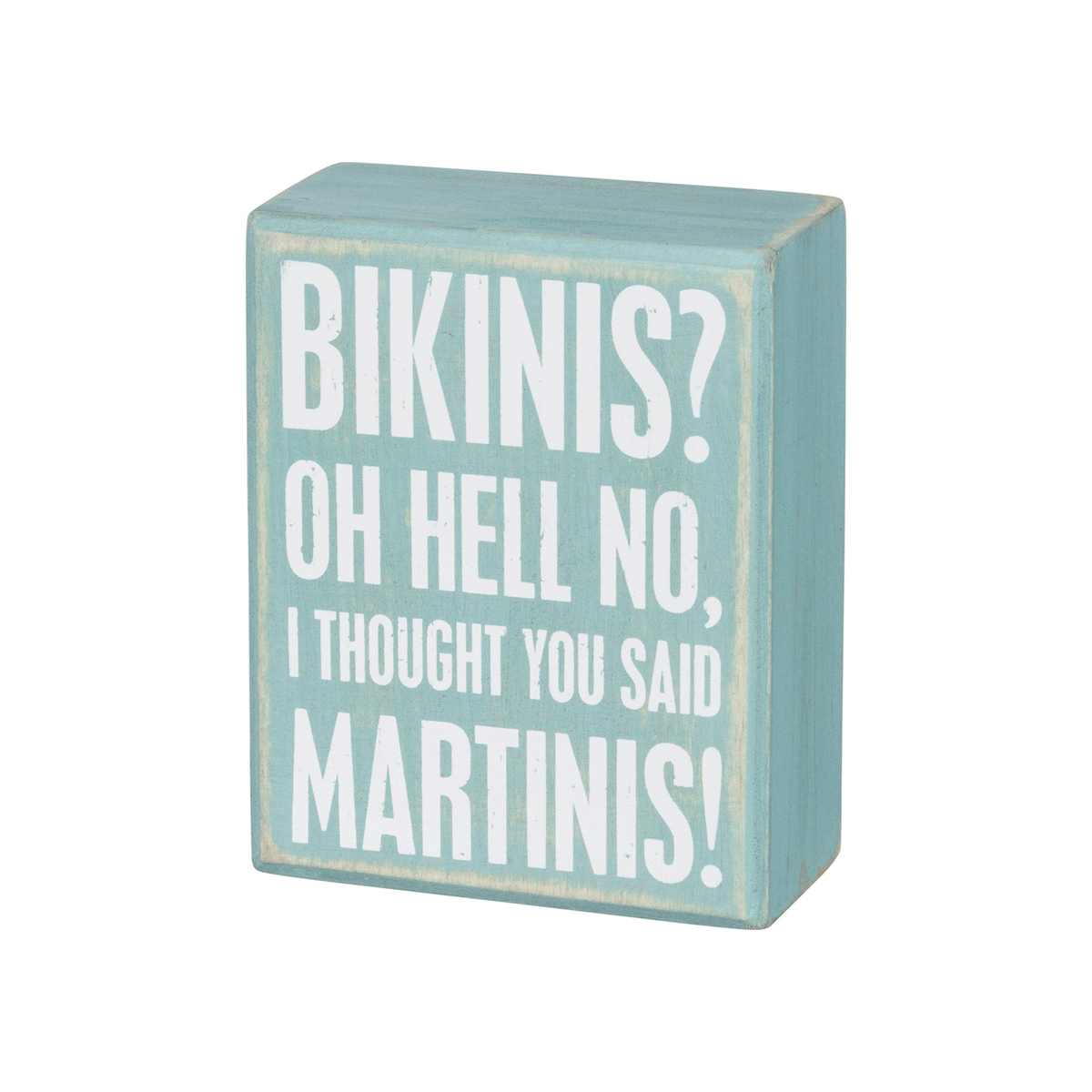 Bikinis & Martinis Box Sign - Signs & More