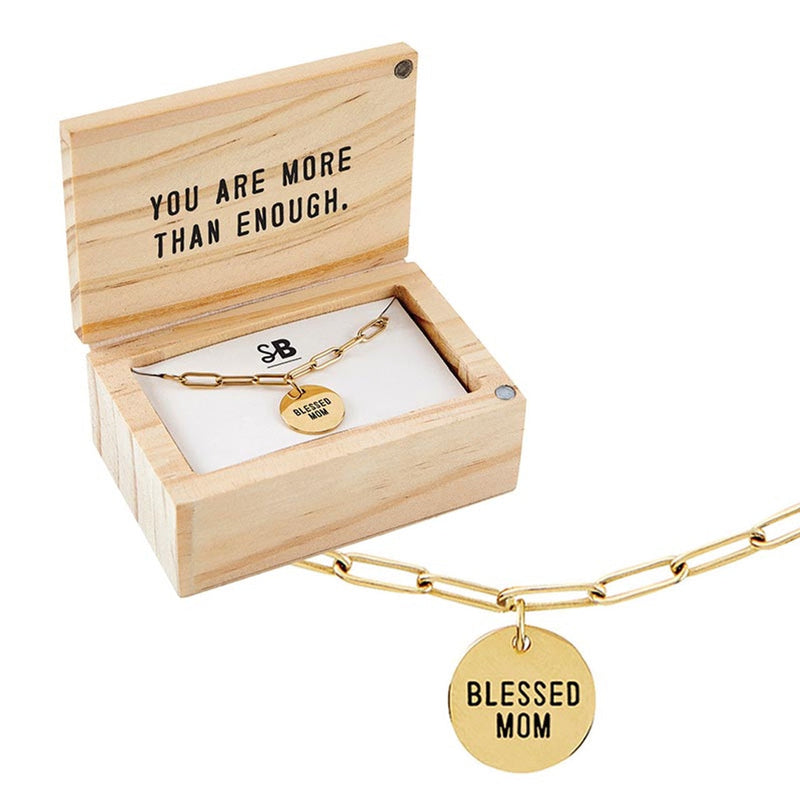 LINK NECKLACE JEWELRY - BLESSED MOM - FASHION NECKLACES