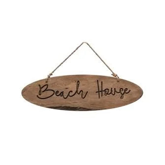 Wooden Beach House Sign designed for Cali girls, perfect for coastal decor