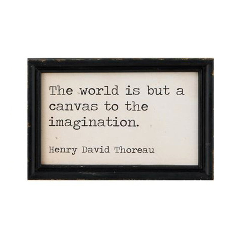 The World is but a Canvas to the Imagination Framed Wall