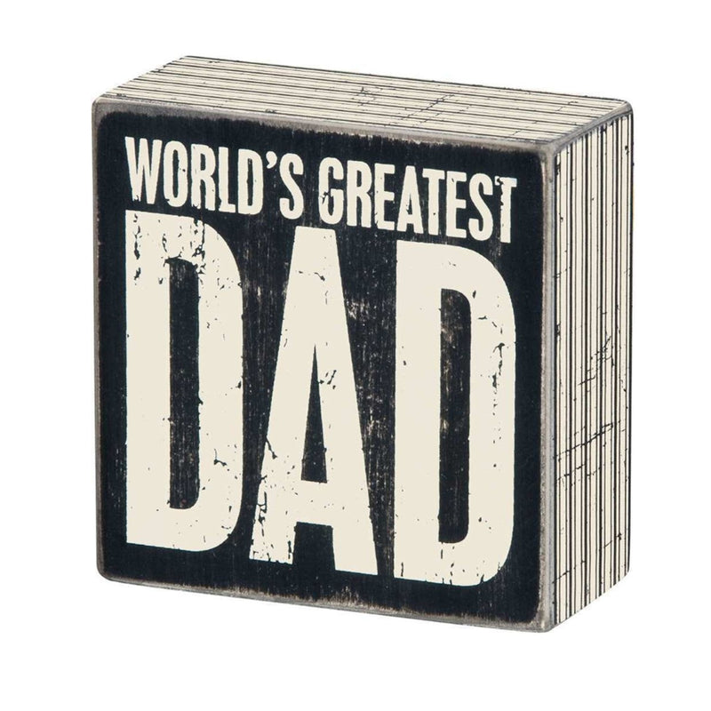 World’s Greatest Dad Box Sign - Signs & More