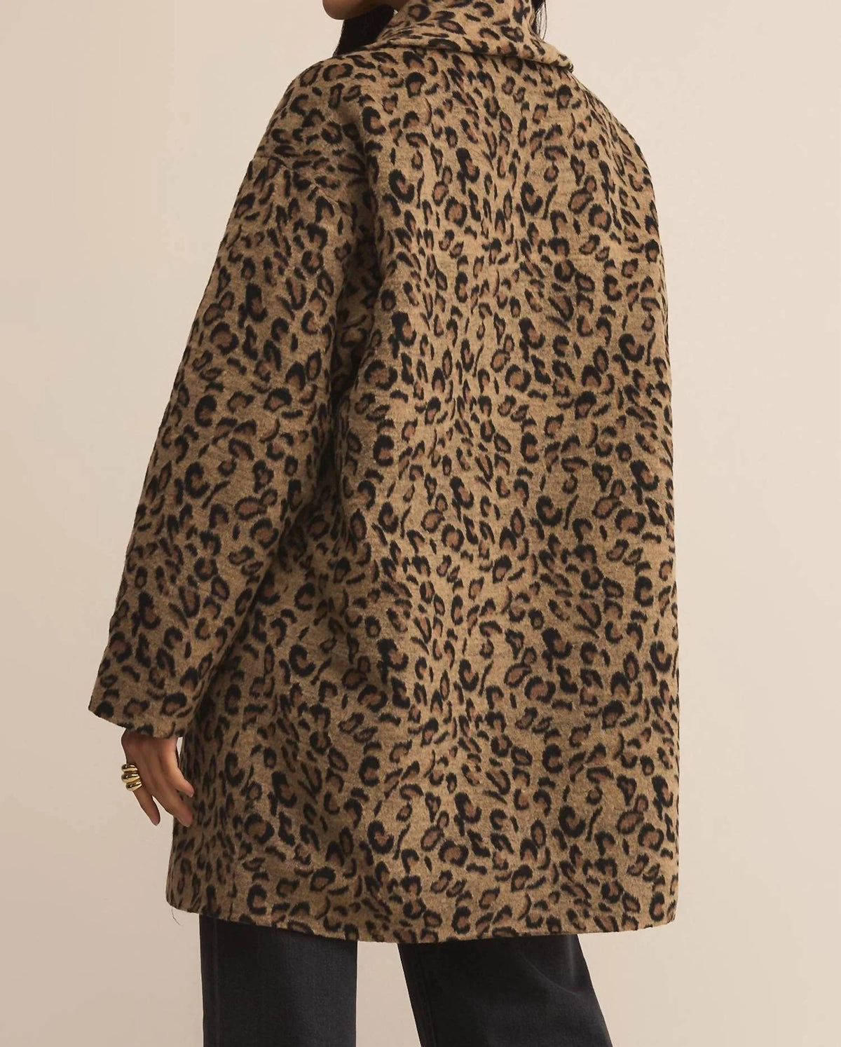 LENNON ANIMAL PRINT OVERSIZED COAT