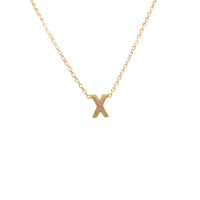 Initial X Pendant Necklace - daisy lane