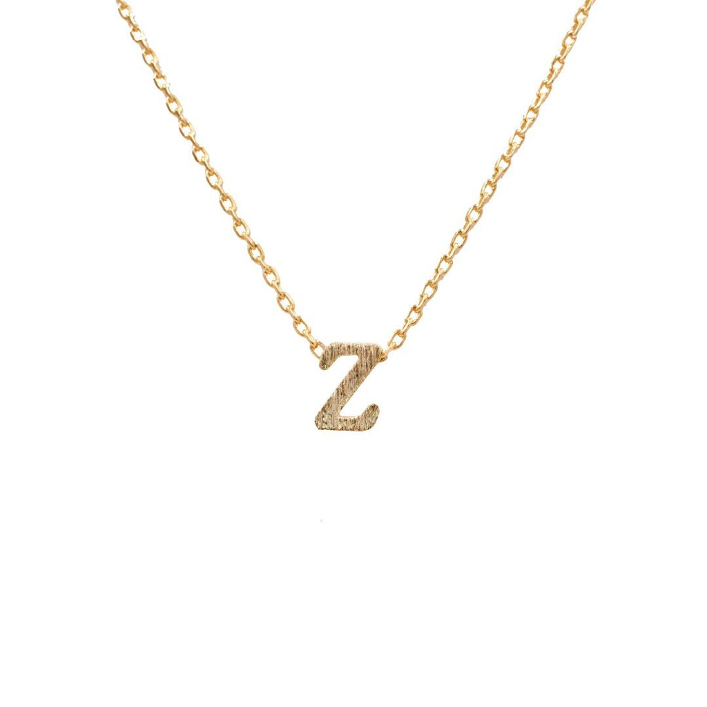 Initial Z Pendant Necklace - daisy lane