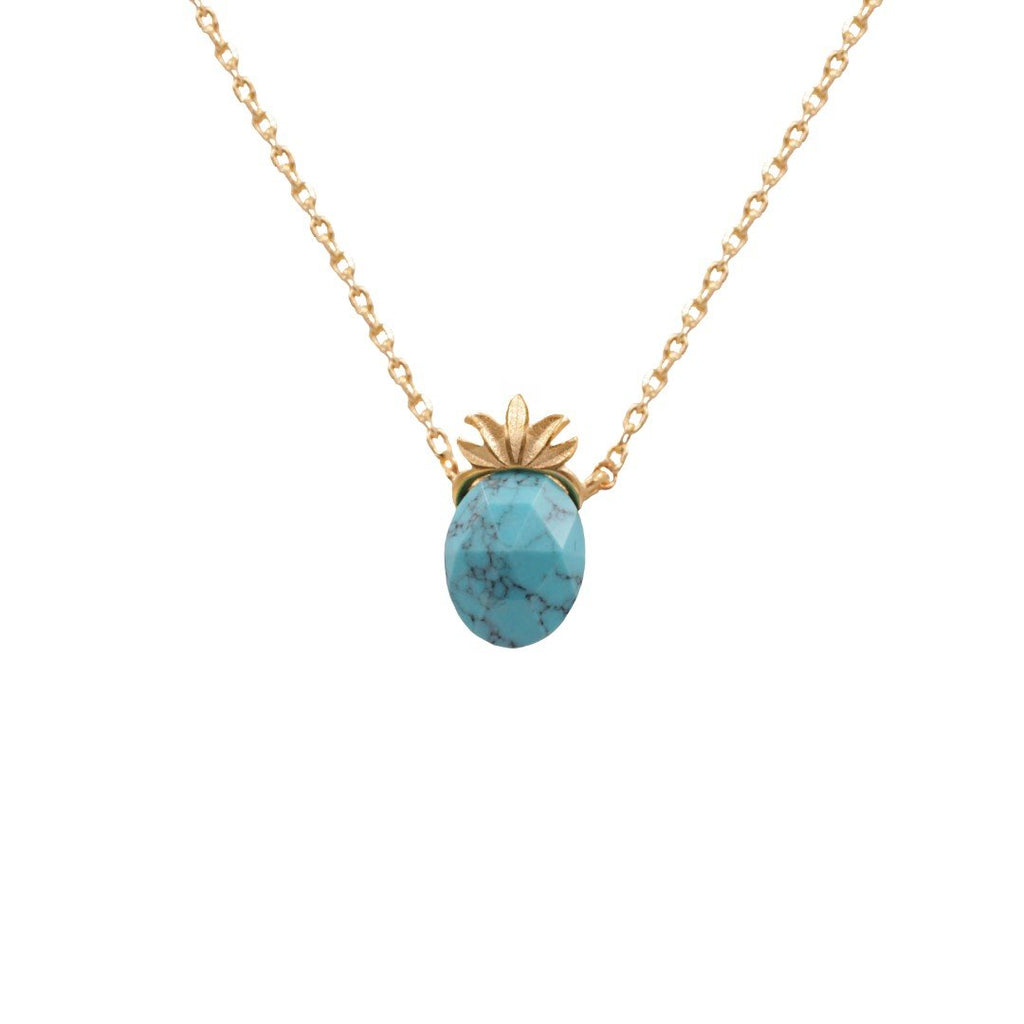Turquoise Stone Necklace - daisy lane
