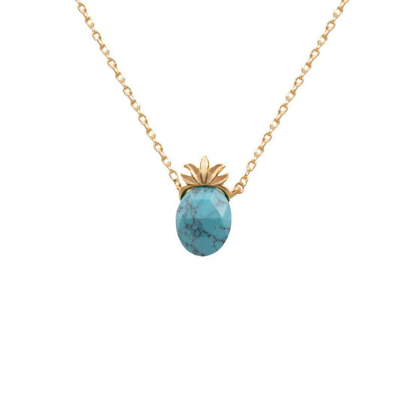 Turquoise Stone Necklace - daisy lane